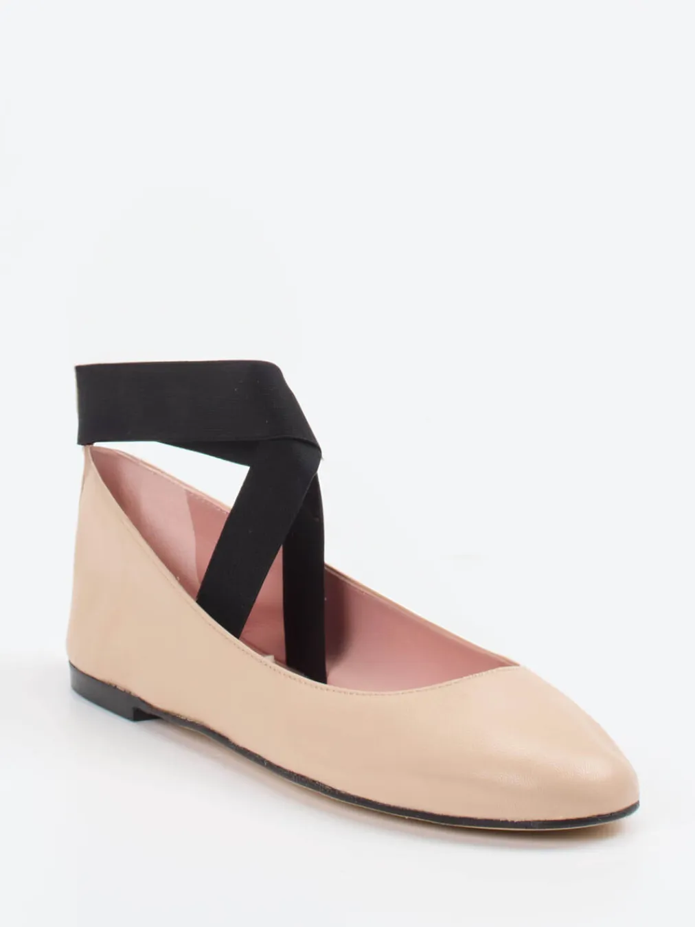 – Ballerinas aus Kalbleder Hell-Pretty Ballerinas Online