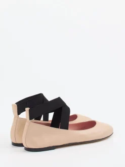 – Ballerinas aus Kalbleder Hell-Pretty Ballerinas Online