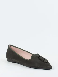 – Ballerinas aus Veloursleder oliv-Pretty Ballerinas Sale