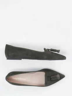 – Ballerinas aus Veloursleder oliv-Pretty Ballerinas Sale