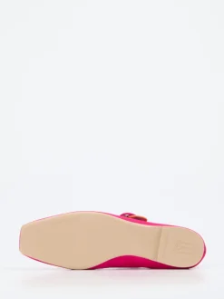 – Mary-Jane-Ballerinas aus Veloursleder Pink-Pretty Ballerinas Discount