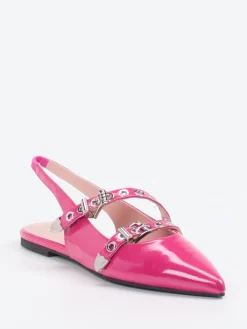 – Slingback-Ballerinas aus Lackleder-Pretty Ballerinas Outlet