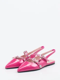 – Slingback-Ballerinas aus Lackleder-Pretty Ballerinas Outlet