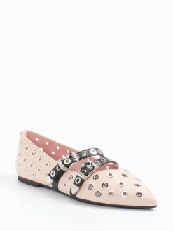 – Spitzballerinas aus Kalbleder creme-Pretty Ballerinas New