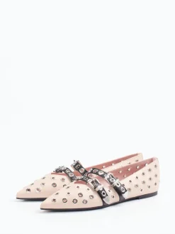 – Spitzballerinas aus Kalbleder creme-Pretty Ballerinas New