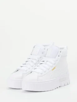 – High-Top-Sneaker aus Leder in -Gold-Puma Outlet