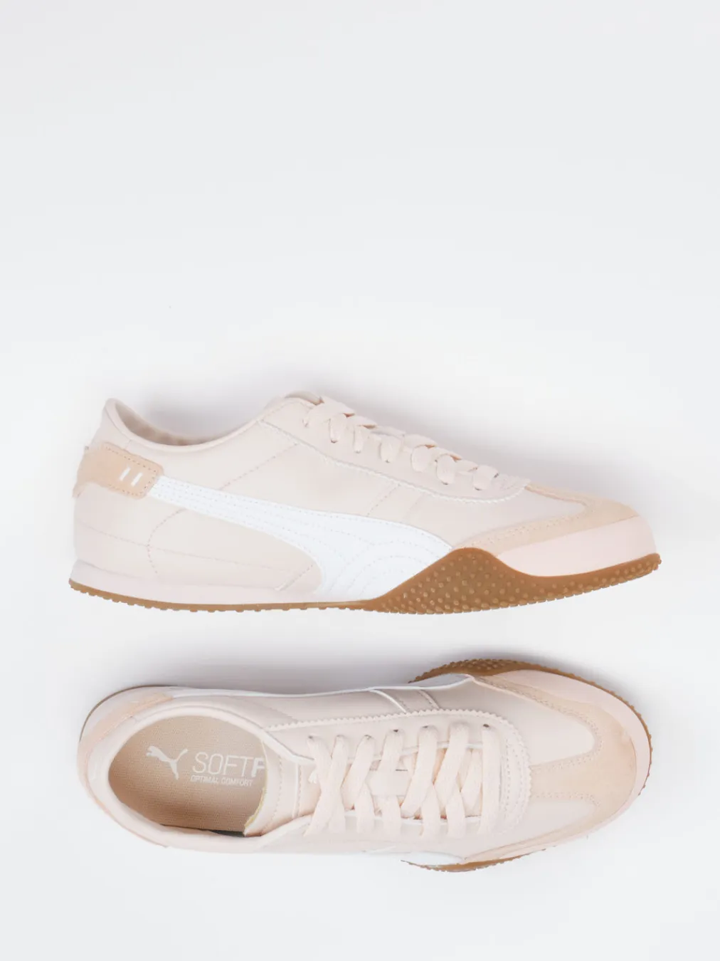 – Sneaker aus Leder in Creme-Rosé-Puma Online