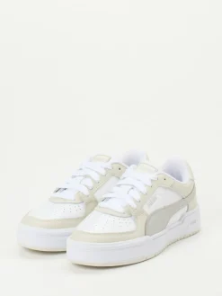 – Sneaker aus Leder-Mesh-Mix in Offwhite-Puma New