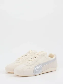– Sneaker aus Veloursleder und Mesh creme-Puma Online