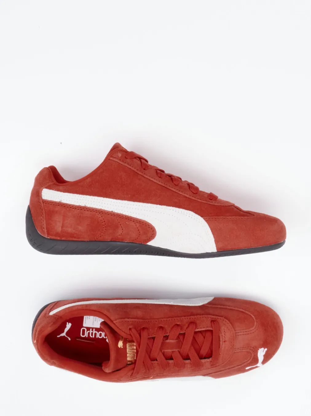 – Sneaker aus Veloursleder in Ziegel-Puma Best