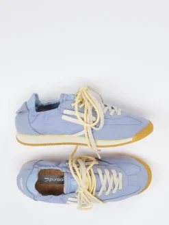 – Sneaker aus Velour und Textil Hell-Puraai Sale