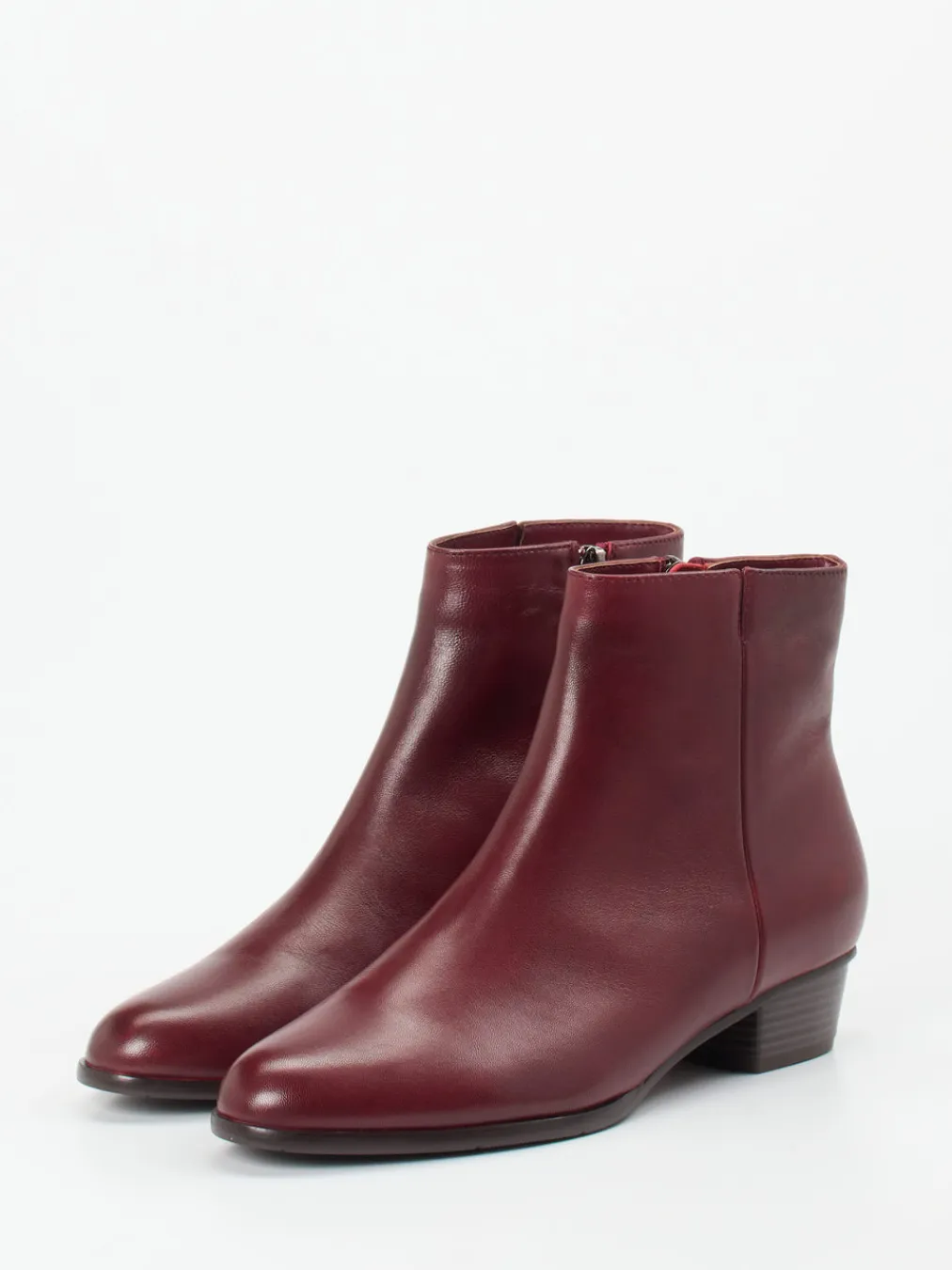 – Ankle Boots aus Lammleder Bordeaux-Ralph Harrison Outlet