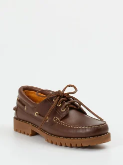 – Bootsschuh aus Kalbleder schoko-Ralph Harrison Outlet