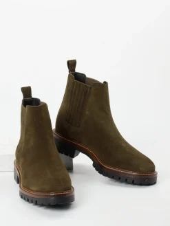 – Chelsea Boots aus Veloursleder oliv-Ralph Harrison Best