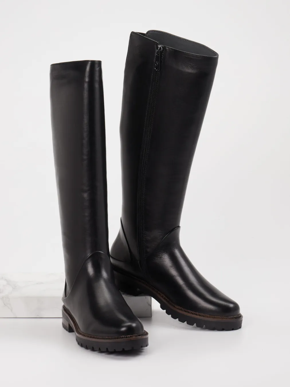 Ralph Harrison – Kniehohe Stiefel aus Leder-Ginger u0026 Glove Discount