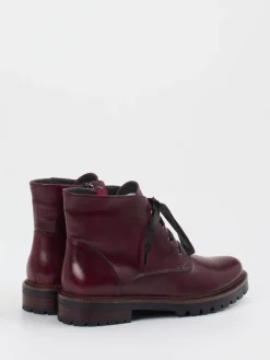 – Schnürstiefeletten aus Lammleder Bordeaux-Ralph Harrison Hot