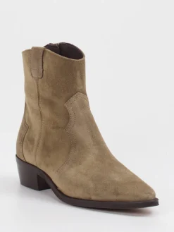 – Stiefeletten aus Veloursleder sandbeige-Ralph Harrison Discount