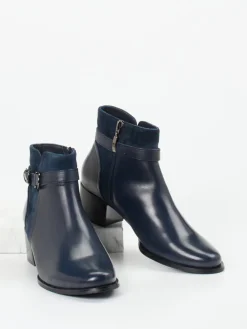 – Stiefelette aus Kalbleder Dunkel-Ralph Harrison Online