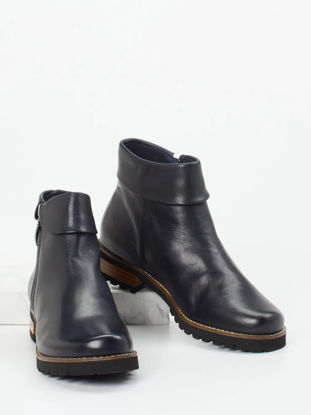 – Stiefeletten aus Lammleder Dunkel-Ralph Harrison Sale
