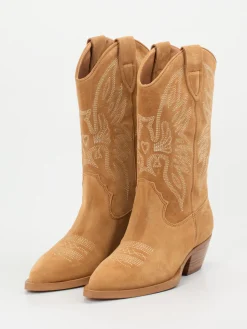 – Westernstiefel aus Veloursleder cognac-Ralph Harrison Clearance