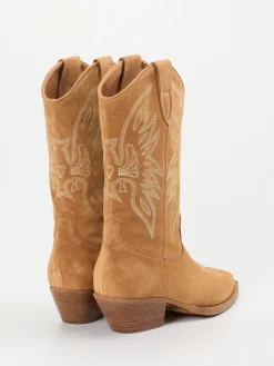 – Westernstiefel aus Veloursleder cognac-Ralph Harrison Clearance