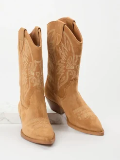 – Westernstiefel aus Veloursleder cognac-Ralph Harrison Clearance