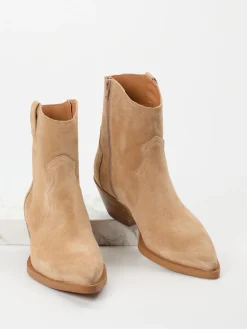 – Western-Stiefeletten aus Veloursleder-Ralph Harrison