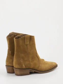 – Western-Stiefelette aus Veloursleder Cognac-Ralph Harrison Online