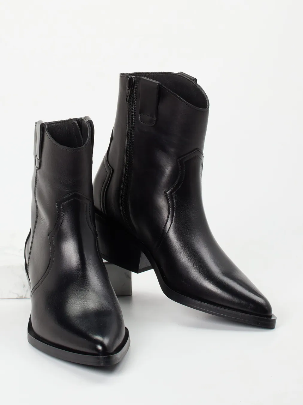 – Western-Stiefelette aus Kalbleder-Ralph Harrison Online