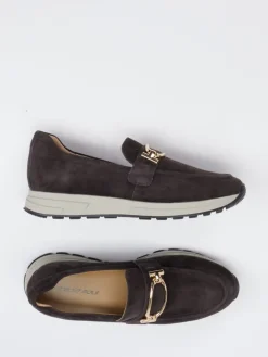 – Slipper aus Veloursleder Dunkel-Rapid Soul Online