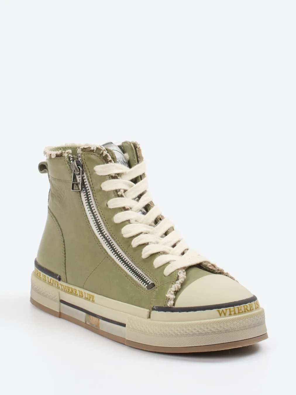 – High-Top Sneaker aus Lammleder-Rebecca White New