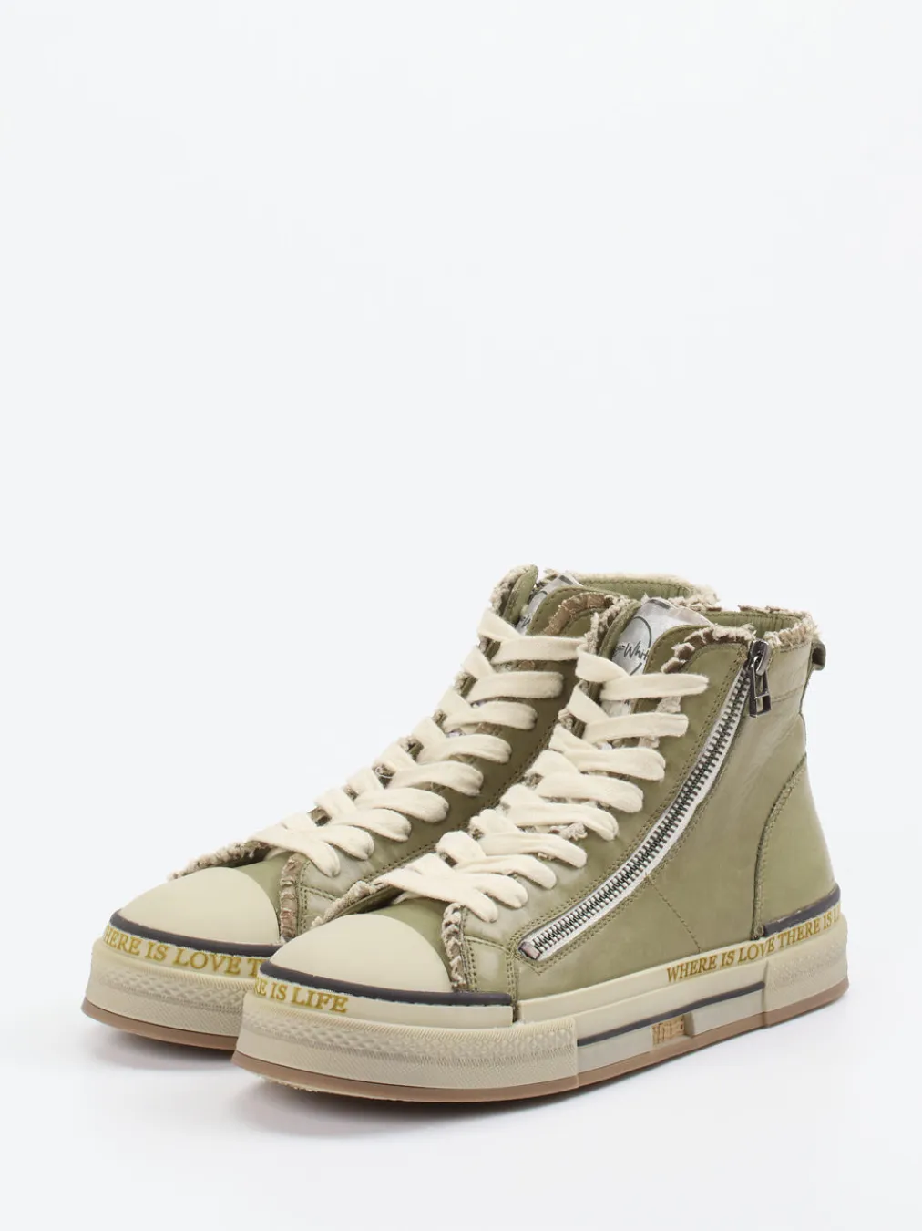 – High-Top Sneaker aus Lammleder-Rebecca White New