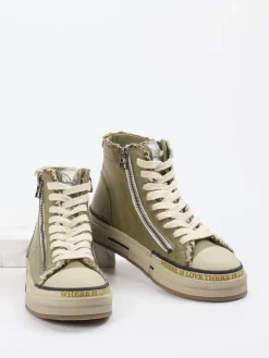 – High-Top Sneaker aus Lammleder-Rebecca White New