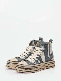 – High-Top-Sneaker aus Leder-Rebecca White Online