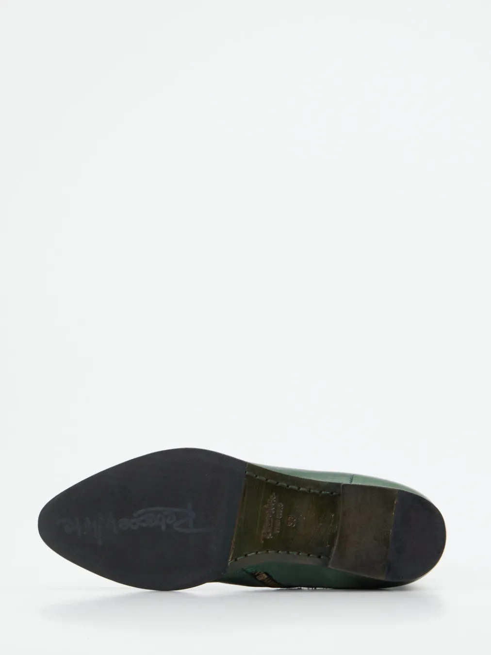 – Stiefelette aus Lammleder tannen-Rebecca White Outlet