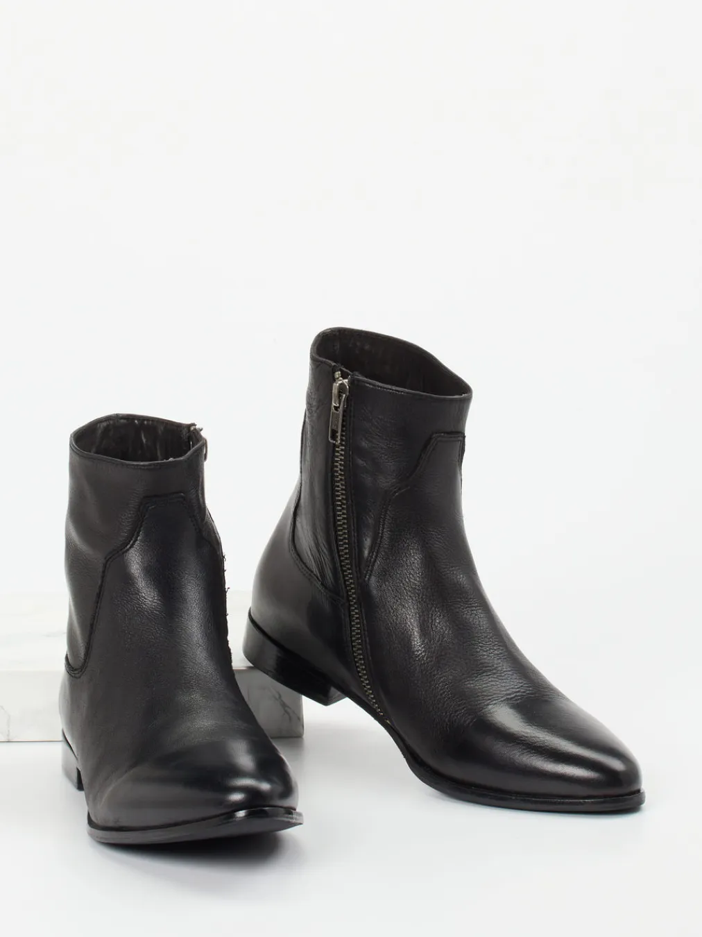 – Stiefeletten aus Lammleder Tief-Rebecca White Clearance