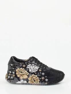 – Fashion-Sneaker aus Metallic mit Strassbesatz-Rise Hot