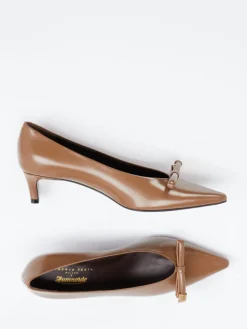 Roberto Festa – Kitten Heels aus Hochglanzleder karamell-Roberto Festa X Zumnorde Discount