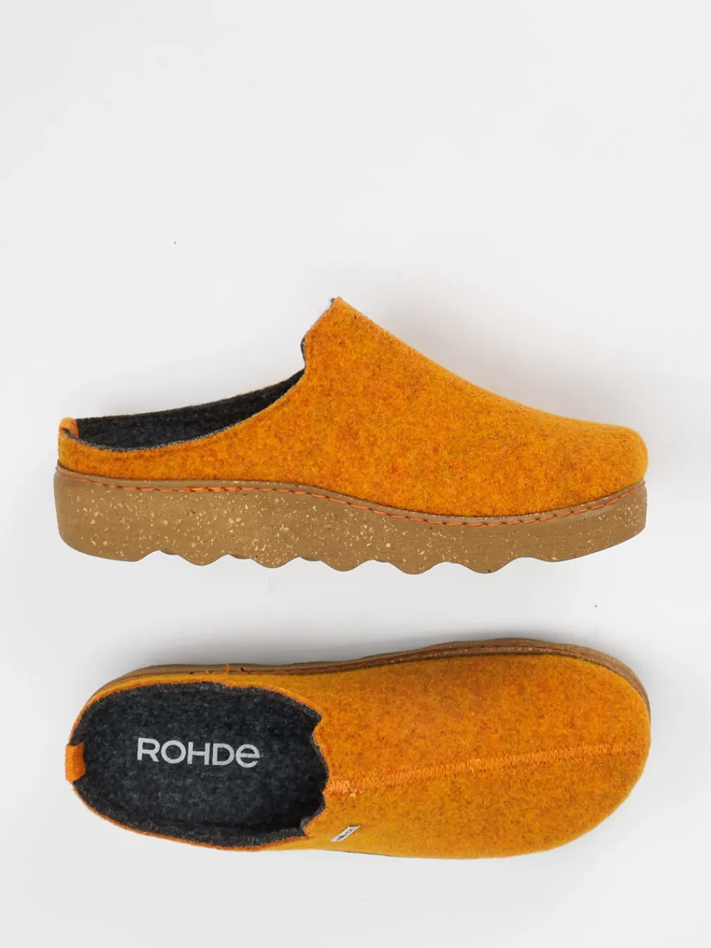 – Hausschuh aus Filz in Senfgelb-Rohde New