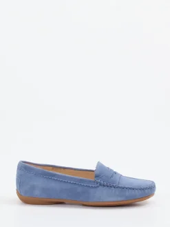 Sí – Loafer aus Veloursleder in Jeans-Si Outlet