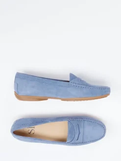 Sí – Loafer aus Veloursleder in Jeans-Si Outlet