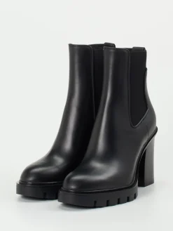 – Chelsea Boots aus Hochglanzleder-Santoni Discount