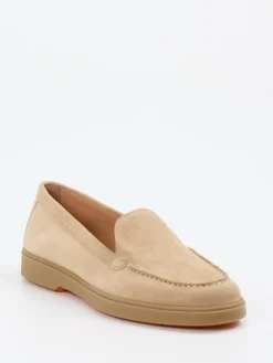 – Loafer aus Veloursleder Beige-Santoni Discount