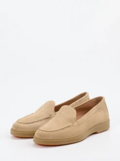 – Loafer aus Veloursleder Beige-Santoni Discount