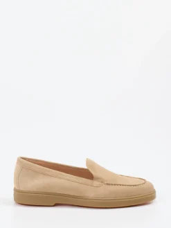 – Loafer aus Veloursleder Beige-Santoni Discount
