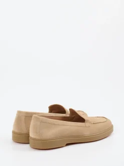 – Loafer aus Veloursleder Beige-Santoni Discount