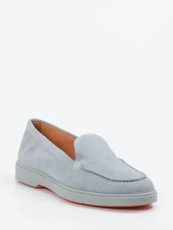 – Loafer aus Veloursleder in Eis-Santoni Best