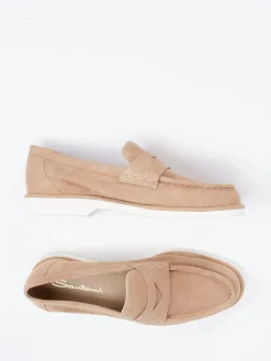 – Loafer aus Veloursleder in-Santoni Sale