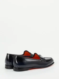 – Penny Loafer aus Kalbleder in Dunkel-Santoni Clearance