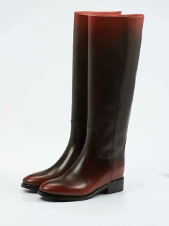 – Reitstiefel aus Kalbleder in Dunkel-Santoni Best